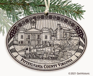 Pittsylvania County Virginia Engraved Ornament
