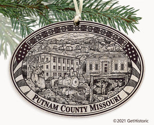 Putnam County Missouri Engraved Ornament