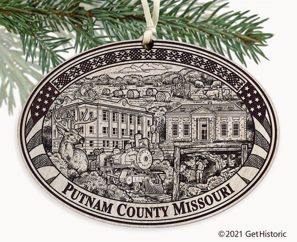 Putnam County Missouri Engraved Ornament