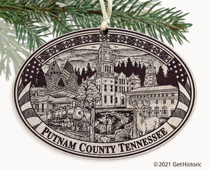 Putnam County Tennessee Engraved Ornament