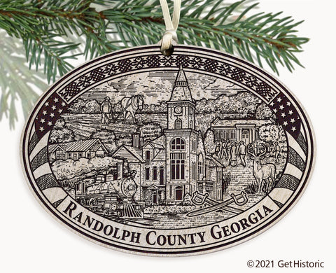 Randolph County Georgia Engraved Ornament