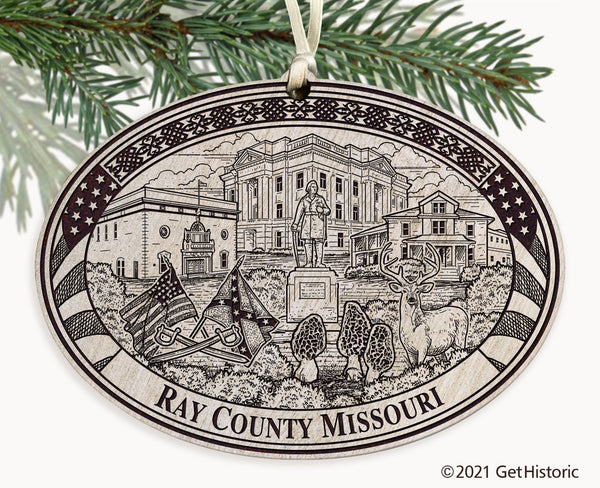 Ray County Missouri Engraved Ornament
