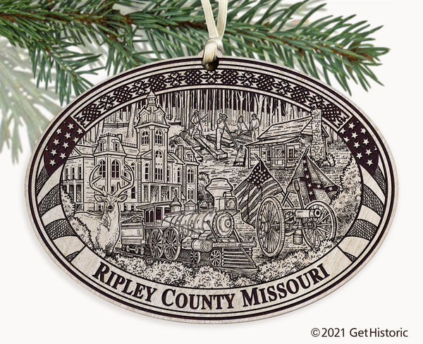 Ripley County Missouri Engraved Ornament
