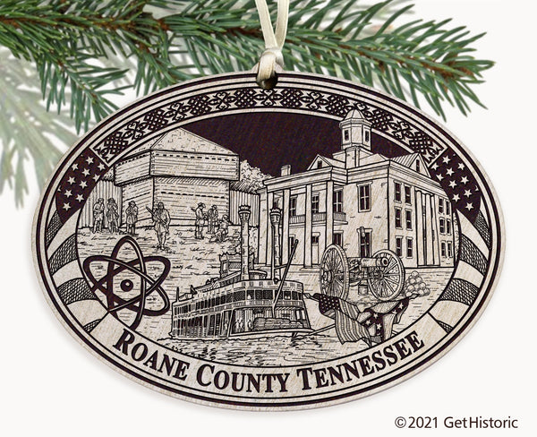 Roane County Tennessee Engraved Ornament
