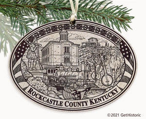 Rockcastle County Kentucky Engraved Ornament