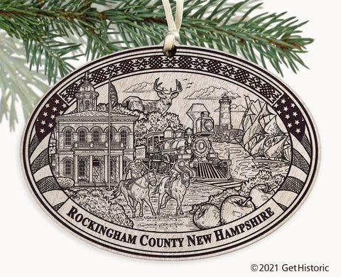 Rockingham County New Hampshire Engraved Ornament