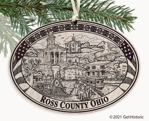 Ross County Ohio Engraved Ornament