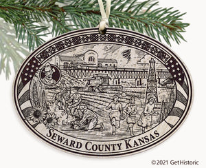 Seward County Kansas Engraved Ornament