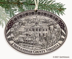 Shenandoah County Virginia Engraved Ornament