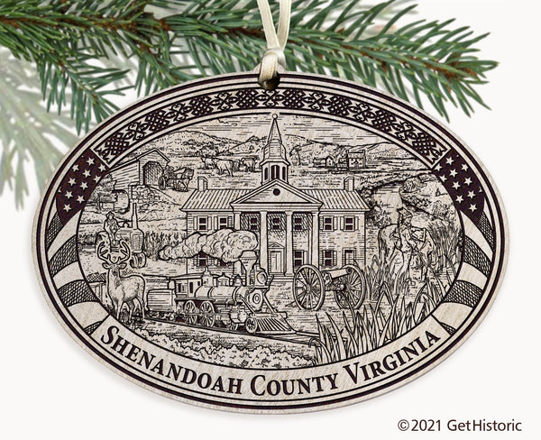 Shenandoah County Virginia Engraved Ornament