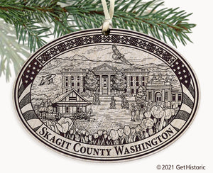 Skagit County Washington Engraved Ornament