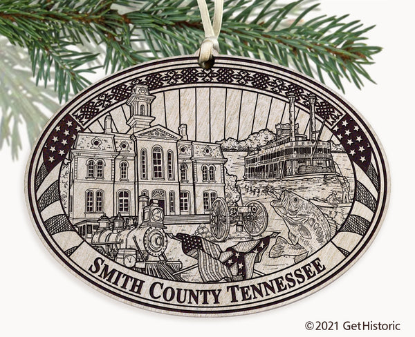 Smith County Tennessee Engraved Ornament