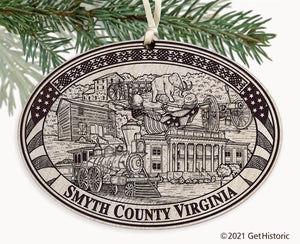 Smyth County Virginia Engraved Ornament