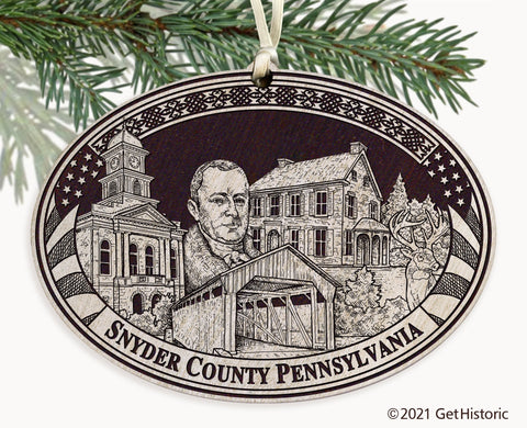 Snyder County Pennsylvania Engraved Ornament