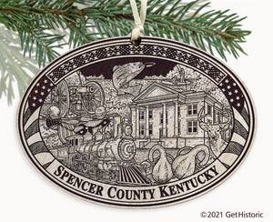 Spencer County Kentucky Engraved Ornament