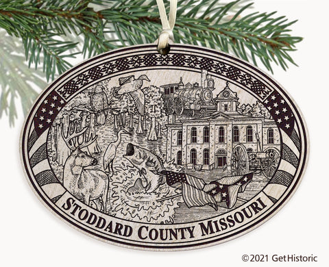 Stoddard County Missouri Engraved Ornament