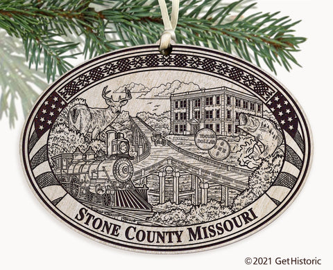 Stone County Missouri Engraved Ornament