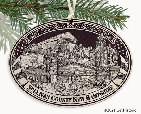Sullivan County New Hampshire Engraved Ornament
