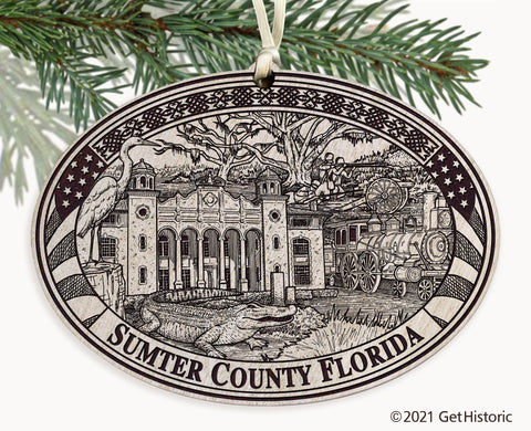 Sumter County Florida Engraved Ornament