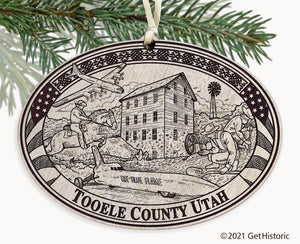 Tooele County Utah Engraved Ornament