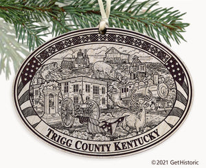 Trigg County Kentucky Engraved Ornament
