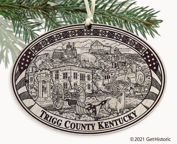 Trigg County Kentucky Engraved Ornament
