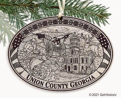 Union County Georgia Engraved Ornament