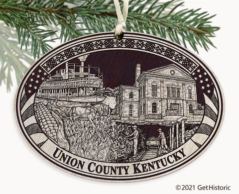 Union County Kentucky Engraved Ornament