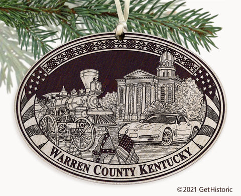 Warren County Kentucky Engraved Ornament