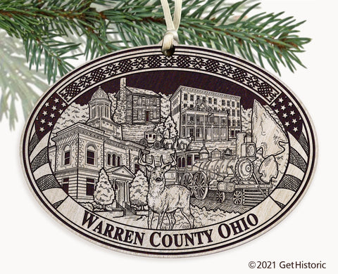 Warren County Ohio Engraved Ornament