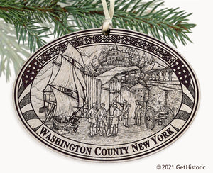 Washington County New York Engraved Ornament