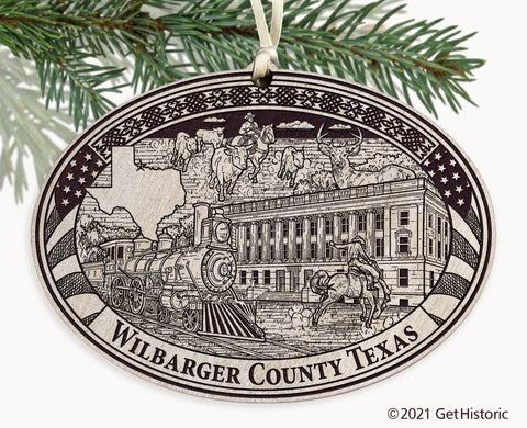 Wilbarger County Texas Engraved Ornament