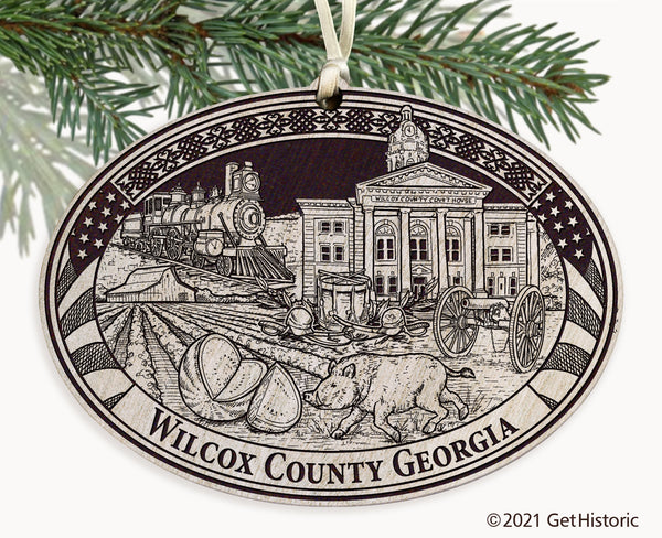 Wilcox County Georgia Engraved Ornament