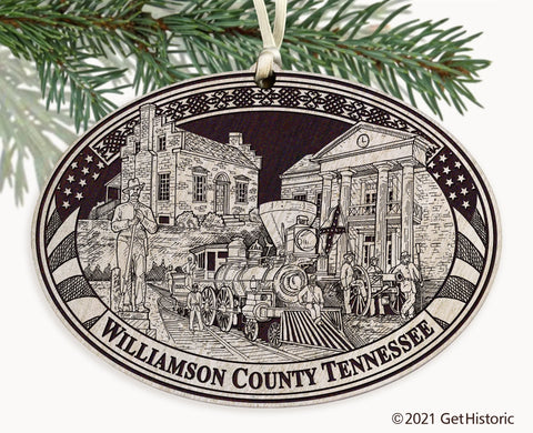 Williamson County Tennessee Engraved Ornament