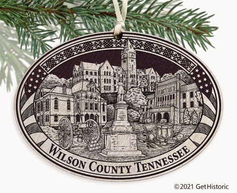 Wilson County Tennessee Engraved Ornament